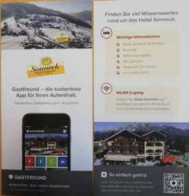 Hotel Sonneck Broschüre