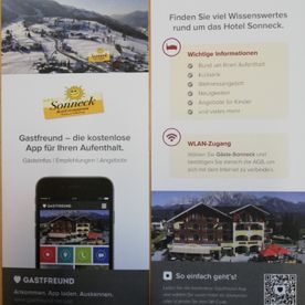 Hotel Sonneck Broschüre