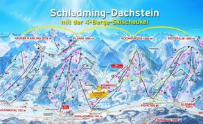 Map Schladming_dachstein skiresort