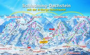 Map Schladming_dachstein skiresort