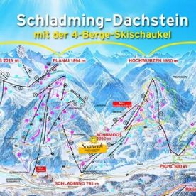 Karte Skigebiet Schladming-Dachstein